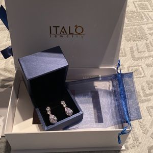 Italo Jewelry Silver Drop Earrings